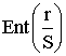 Ent( r/S )
