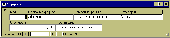 Создание базы данных в Excel